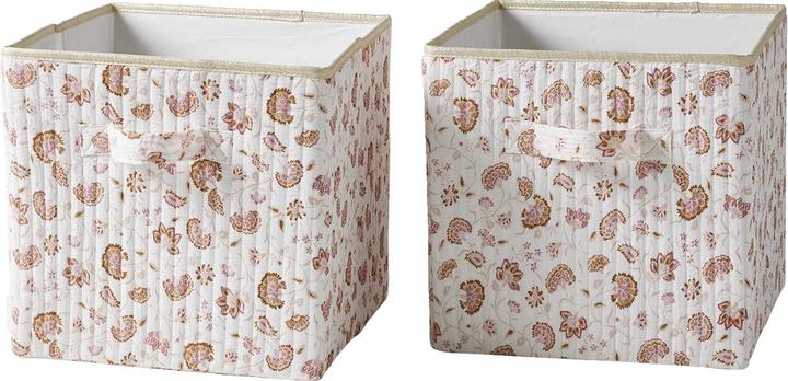 Produktbild Vertbaudet 2er-Pack Kinderzimmer Aufbewahrungsboxen FOLKLORE BLUMEN