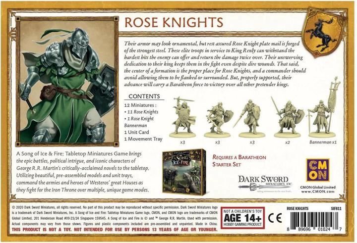 Produktbild Cmon Song of Ice & Fire - Rose Knights (Deutsch)