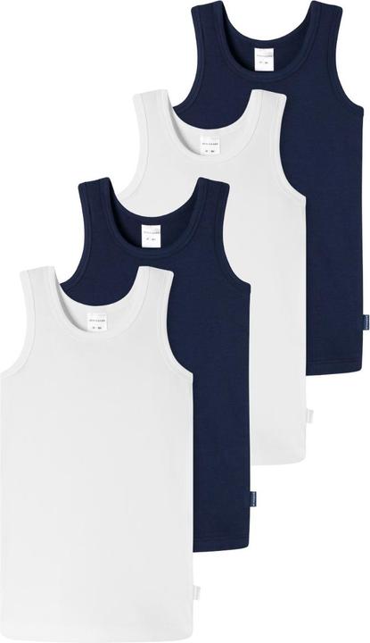 Schiesser 4er Pack Kids Boys 95/5 Organic Cotton Unterhemd