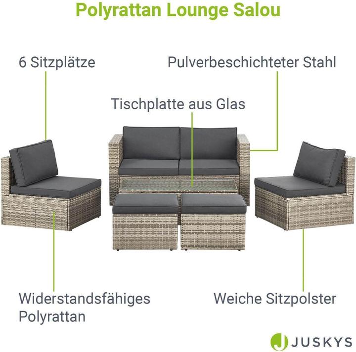 Produktbild Juskys Polyrattan Lounge Salou