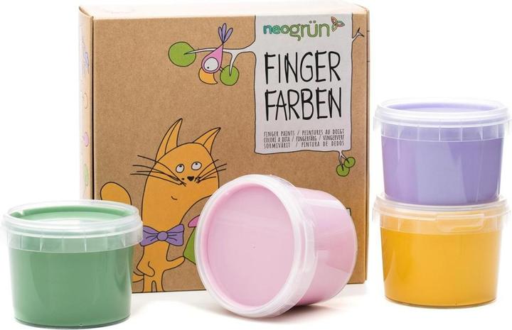 Image du produit Neogrün Peinture au doigt Luka (Jaune, Violet, Vert, Pink)