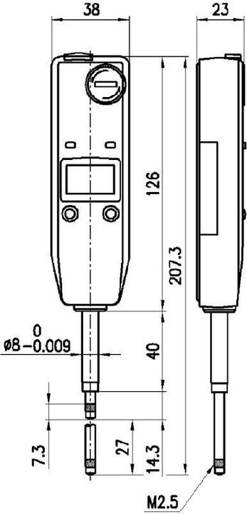 Actual product image Mitutoyo Dial gauge (2.54 cm)