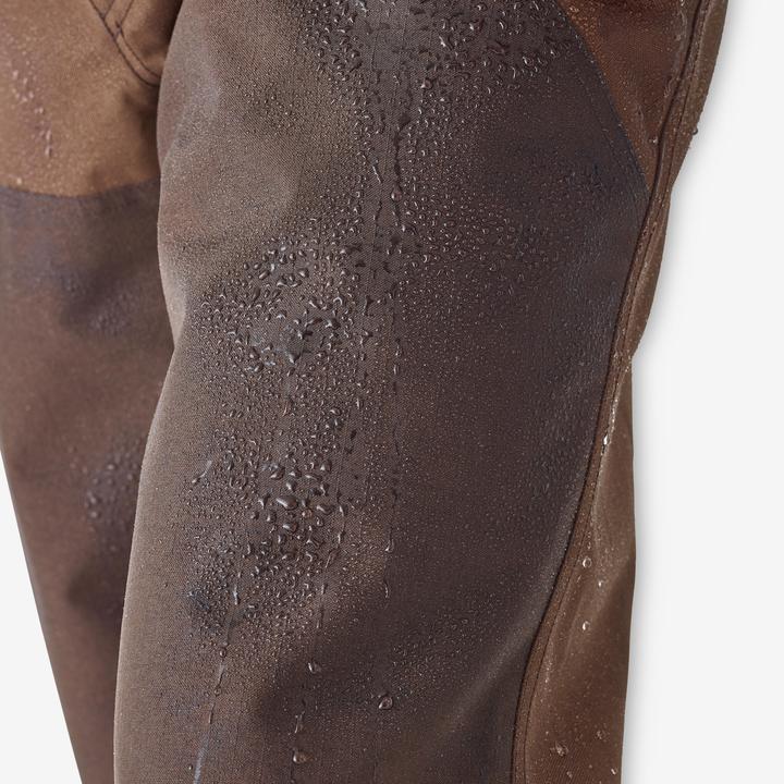 Immagine prodotto Solognac Pantaloni impermeabili rinforzati da caccia woodland 500 bicolore/marrone (L)
