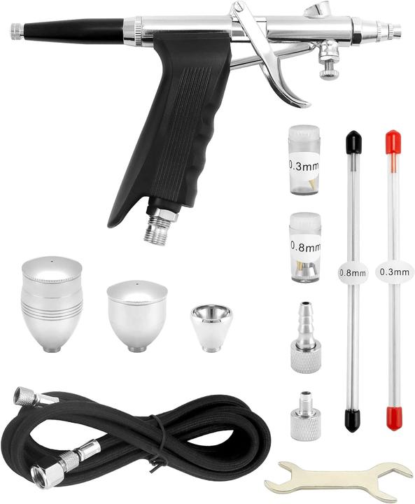 Actual product image Qwork WD10618 Airbrush kit
