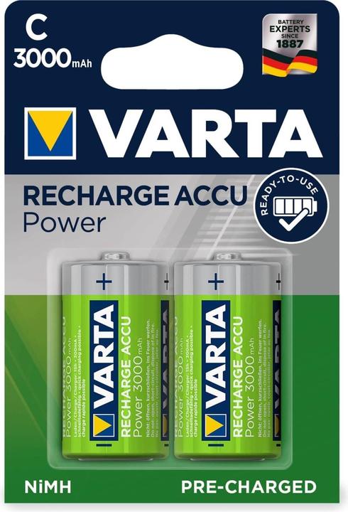 Varta Recharger Accu Power (2 pcs, C, 3000 mAh)