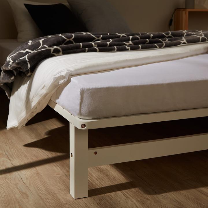Immagine prodotto Jamb Letto pallet Letto in legno 140x200cm in legno massiccio bianco (140 x 200 cm)