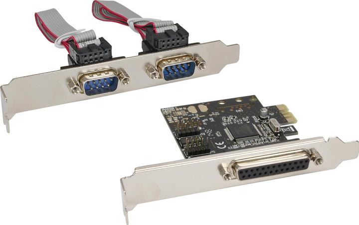 InLine Schnittstellenkarte 1x 25-pol parallel + 2x 9-pol seriell PCIe PCI-Express Moschip MCS9901CV-CC