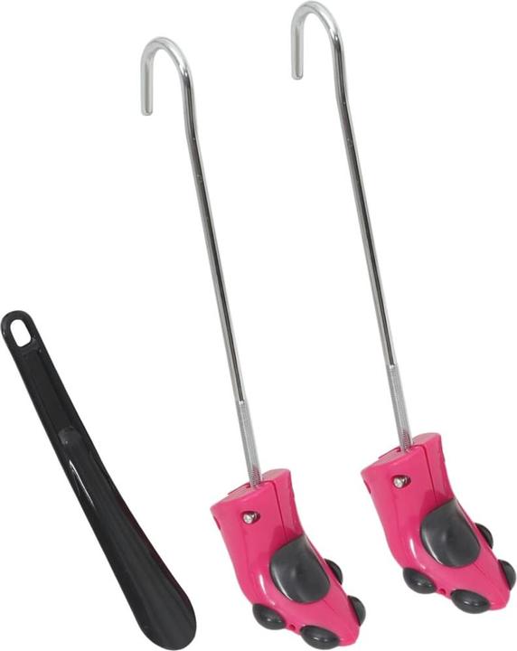 VidaXL Stiefelspanner mit Schuhanzieher Rosa EU 34-40 (34, 35, 36, 37, 38, 39, 40, 1 x)