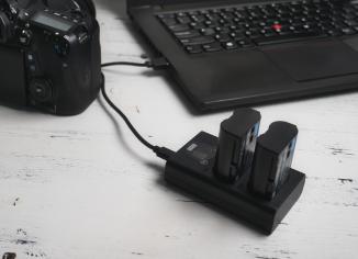 Actual product image Newell battery DL-USB-C DMW-BLK22 Dual Channel Charger for Panasonic LUMIX S5, GH5, G9, GH5S (Charger)