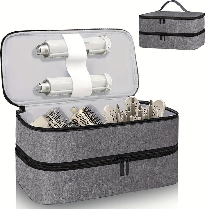 Only-Bags.Store Zweilagige Haartrockner-Reisetasche - Wasserfeste, kratzfeste Organizer-Tasche mit hohem