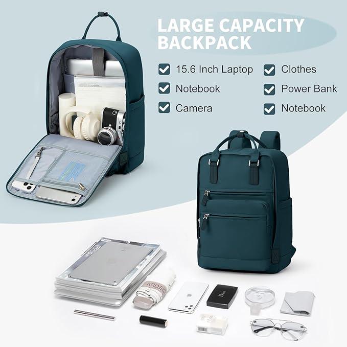 Immagine prodotto Only-Bags.Store Zaino per computer portatile a tinta unita, semplice zaino per la scuola in stile preppy, sport da