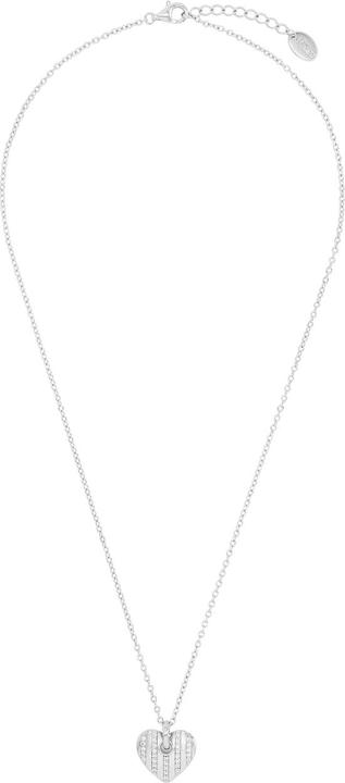 Produktbild S.Oliver Halsschmuck für Damen, 925 Sterling Silber, Zirkonia synth. | Herz (Silber 925)