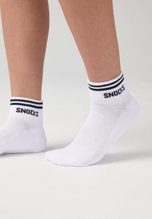 Image du produit Snocks Chaussettes de baskets rétro (paquet de 4, 35 - 38)
