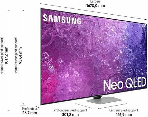 Actual product image Samsung QE75QN90CAT (75", QN90C, NeoQLED, 4K, 2023)