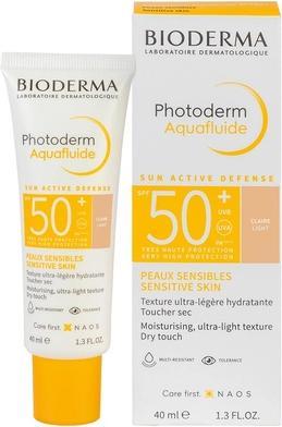 Actual product image Bioderma Hip $, Photoderm Aquafluide SPF 50 + Ultralekki Fluid skin light shade 40 ml - long shelf li (Suntan cream, SPF 50, 40 ml)