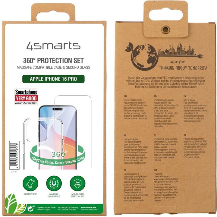 Actual product image 4smarts 360° Premium Protection Set (1 Piece, Apple iPhone 16 Pro)