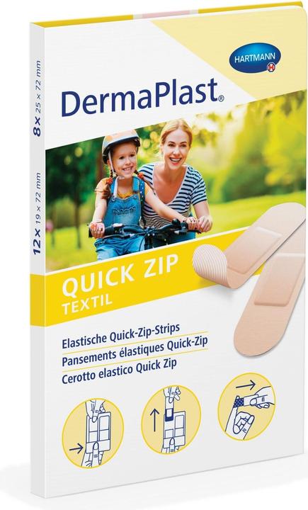 Image du produit DermaPlast Quick Zip Textil Pansement adhésif (20 x)