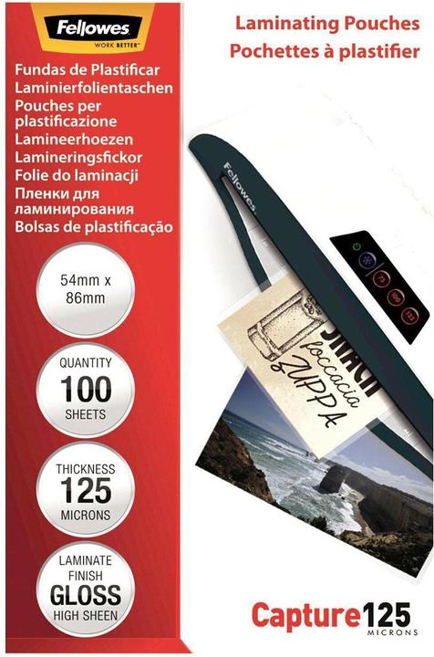 Actual product image Fellowes Capture 125 (ID card format, 100 Piece, 125 µm)