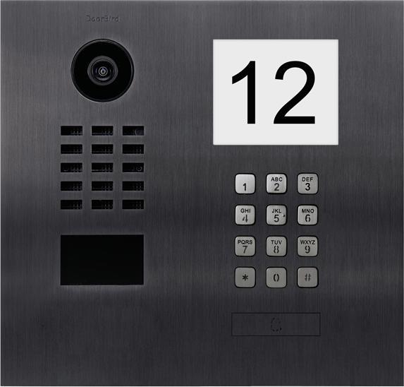 Image du produit Doorbird D2101IKH Portier Vidéo IP LAN Unité extérieure en acier inoxydable V2A (brossé), aspect titane (Ethernet)