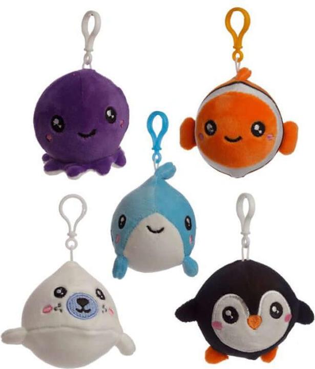 Actual product image Puckator Adoramals Queasy Squeezies Squishy Sea Creatures Keychain