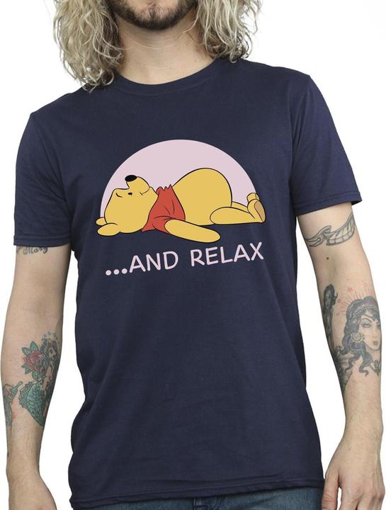 Actual product image Disney Mens Winnie The Pooh Relax T-Shirt (XL)
