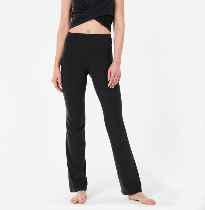 Image du produit Kimjaly Leggings Femmes Yoga Pantalon à pattes d'éléphant Dyn - noir (W33/L31)