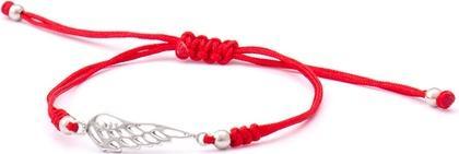 Produktbild Beneto Cord red kabbala bracelet Angel wing AGB568 (L)