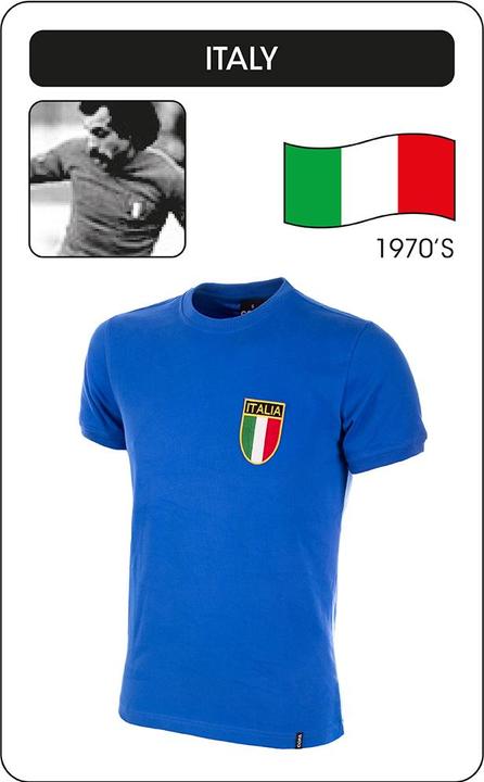 Copa Football Italien 1970 Retro Trikot