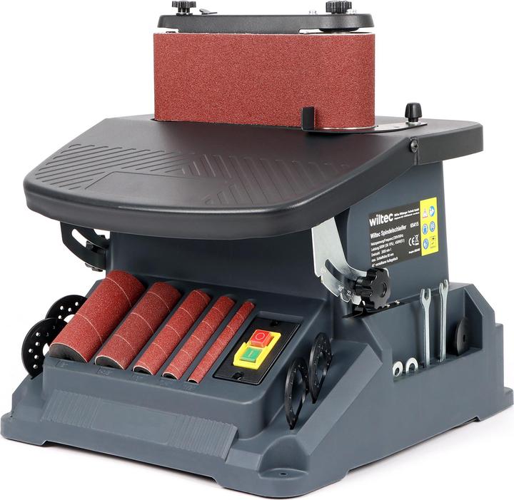 Image du produit Wiltec Ponceuse oscillante Bande & Cylindre 500 W 5x Manchons Polisseuse Atelier (Meuleuse oscillante, 500 W)