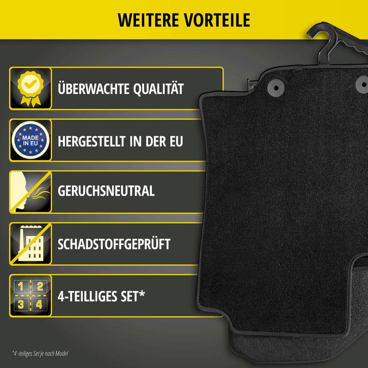 Immagine prodotto Walser Tappetini Premium per Audi Q3 07/2018-oggi, Q3 Sportback 06/2019-oggi (2 tappetini anteriori + 2 tappetini posteriori)