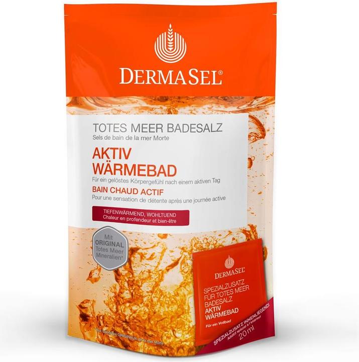 Produktbild DermaSel Totes Meer Badesalz + Aktiv Wärme SPA, 1 P KPG (Badesalz)