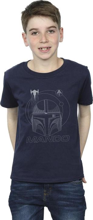 Produktbild Star Wars The Mandalorian Rings Helmet TShirt Jungen (140, 146)