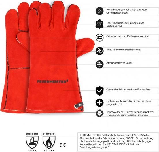 Image du produit Feuermeister Premium BBQ 12 (Kevlar, Cuir refendu)