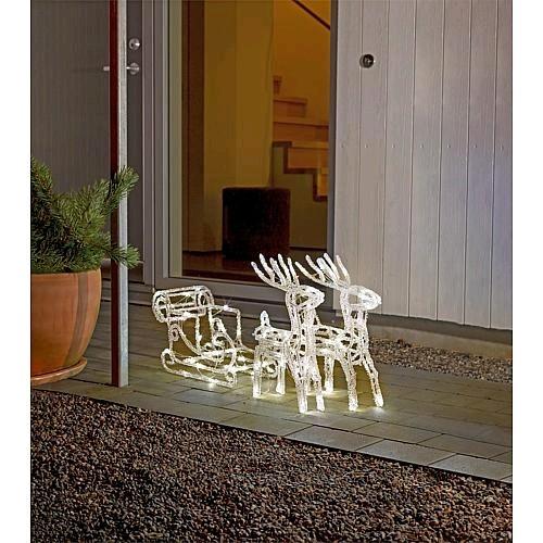 Actual product image Konstsmide Reindeer sleigh set