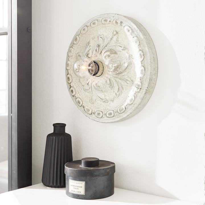 Immagine prodotto Loberon Lampada da parete e soffitto Mangaire bianco antico (E27)