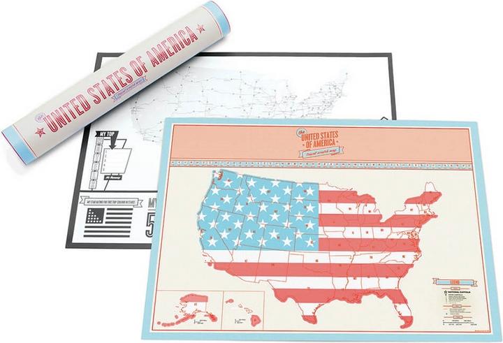 Produktbild Luckies Scratch Map USA (42 x 30 cm)