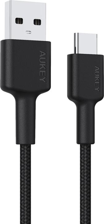 Actual product image Aukey Braided Nylone USB 2.0 to USB-C Cable 0.9m (0.90 m, USB 3.2 Gen 1)