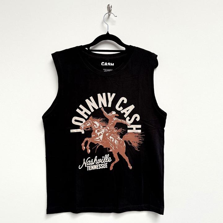 Johnny Cash Nashville Concert (Black) Tank (L)