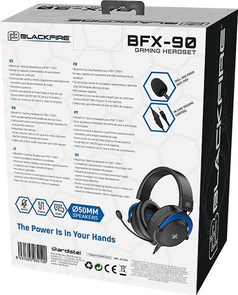 Produktbild Ardistel Headsets Micro Gaming Bfx-90 Black (Kabelgebunden)
