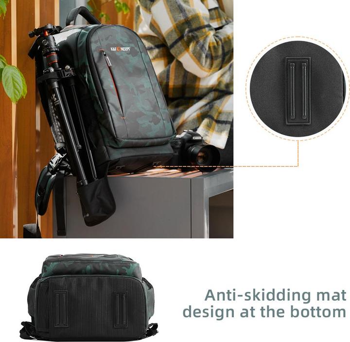 Immagine prodotto K&F Concept Zaino 23L Nature Wander 06 (mimetico) (Borsa a tracolla per fotocamera, 23 l)