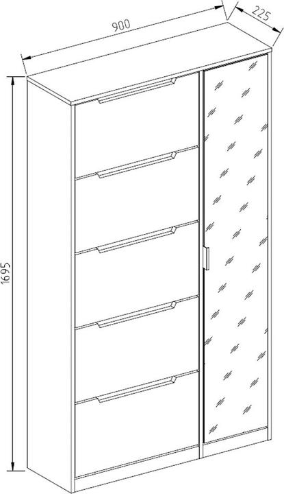 Immagine prodotto Vicco Luca (90 x 23 x 170 cm)