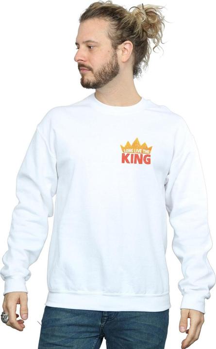 Actual product image Disney Mens The Lion King Movie Long Live Breast Print Sweatshirt (S)