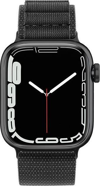 Image du produit Hurtel Strap avec boucle en acier alpin pour Apple Watch 38/40/41 mm - noir (Matières plastiques)