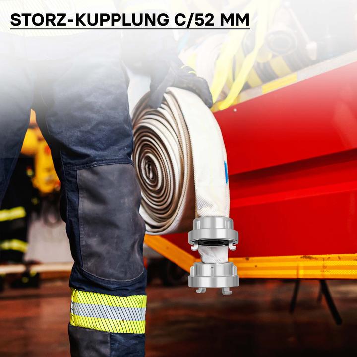 Produktbild Wiltec Storz Kupplung C 52mm Druckkupplung langer Stutzen Aluminium (Kupplung, 52 mm)
