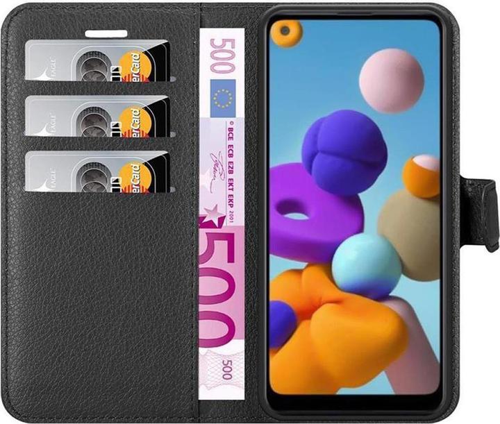 Actual product image Cadorabo Book with stand function cover (Samsung Galaxy A21)