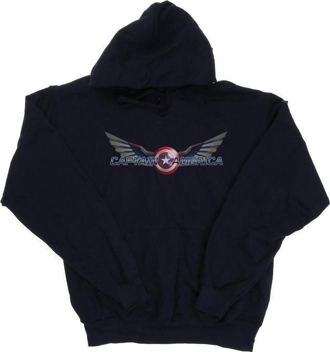 Immagine prodotto Falcon And The Winter Soldier Captain America Logo Felpa con Cappuccio Uomo (XL)