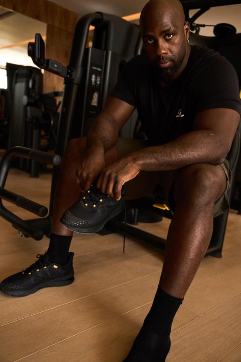 Actual product image Domyos Sports shoes sneakers men's fitness co-created with Teddy Riner - black (44)