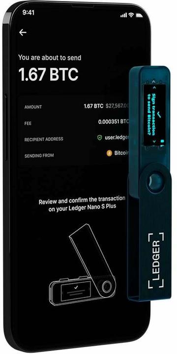 Actual product image Ledger Nano S Plus (Dogecoin, Others, Ethereum Classic, Bitcoin, Dash, Litecoin)