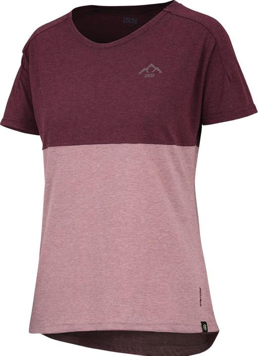 Actual product image iXS Ladies FlowTech Tee Mountain taupe-raisin 34 (34)