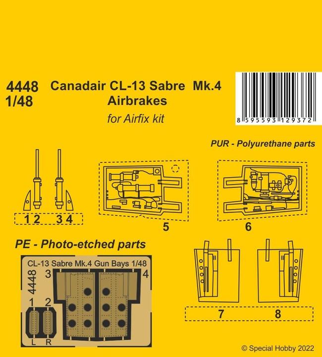 Immagine prodotto CMK Canadair CL-13 Sabre Mk.4 Freni d'aria